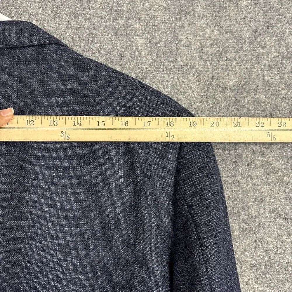 Samuelsohn  Blazer suit jacket Mens Size 45 R Blue Wool